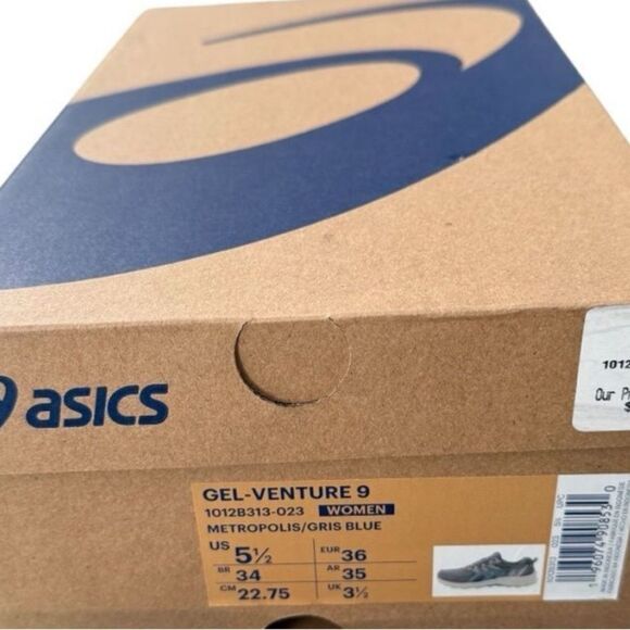 ASICS Gel Venture 9 Metropolis Gris Blue Trail Running Shoes Women’s 5.5 NWT - Picture 16 of 16